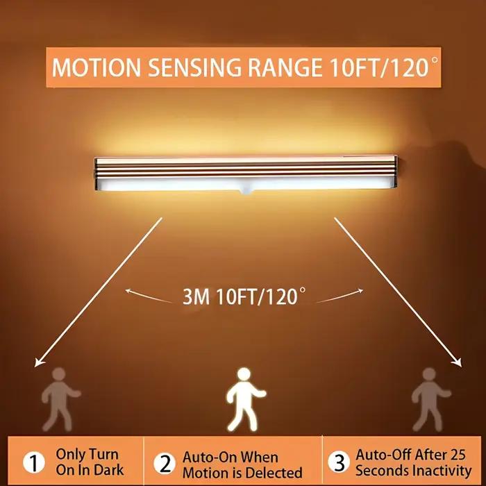 Veilleuses LED sans fil avec détecteur de mouvement, lampe aste par USB, ampoule magnétique pour armoire, chambre, Cisco, cuisine, allée, détecteur de tube