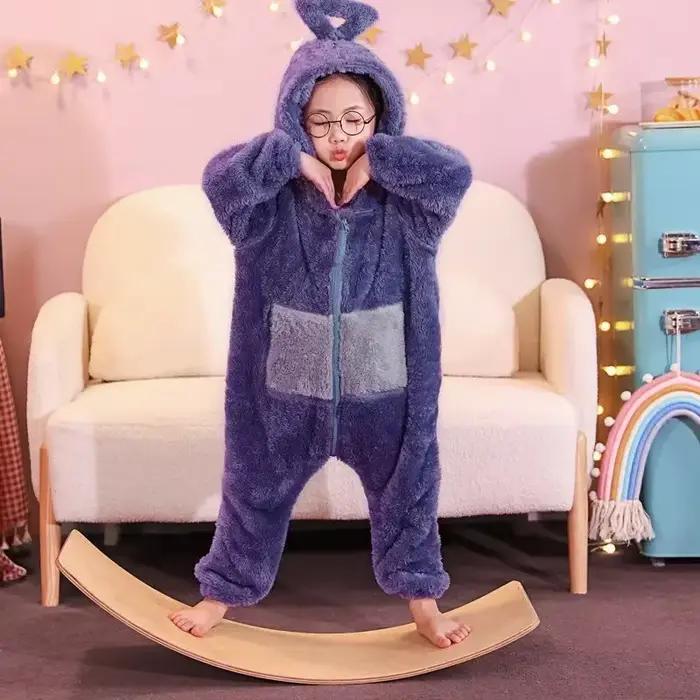 Adultes enfants Onesies doux manches longues pyjamas Dipsy Tinky Winky Po Lala Costumes maison vêtements femmes unisexe Homewear combinaison