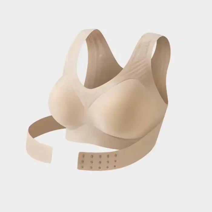Soutien-gorge correcteur de posture pour femmes, fermeture avant, sans armatures, rembourré, couvrance intégrale, soutien dorsal, pour usage quotidien