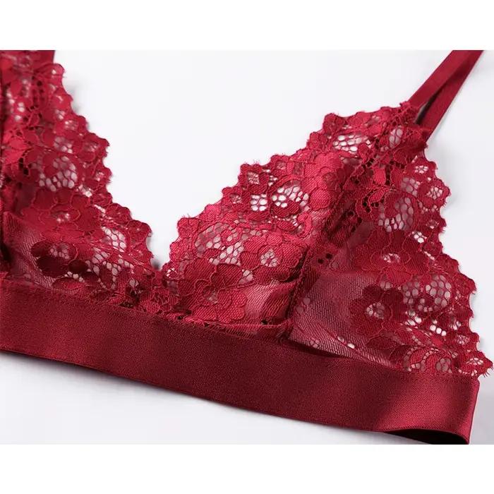 BANNIROU 1 pièces soutien-gorge Sexy pour femme dentelle mince sous-vêtements femme soutien-gorge Transparent pour femmes dentelle Sexy Lingerie Bralette pour dames