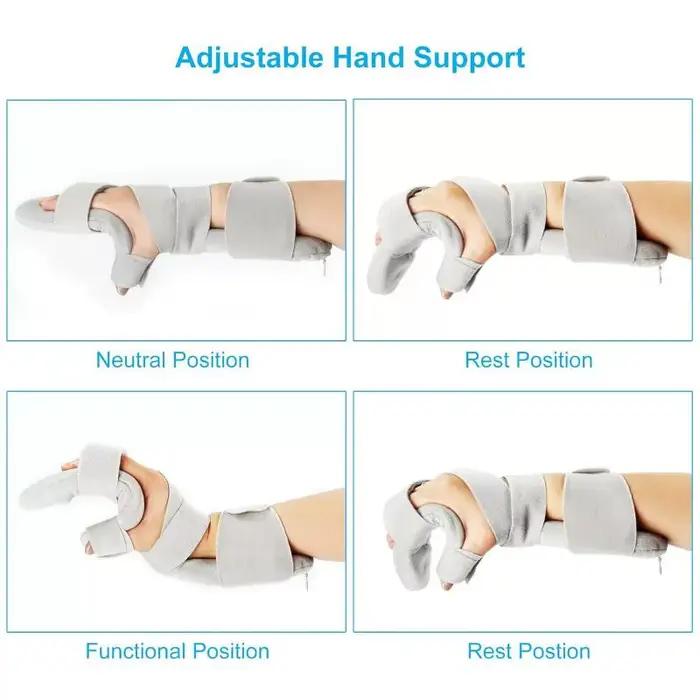 Attelle de nuit réglable pour main et doigts, support orthopédique pour poignet, pour la rééducation de l'arthrite et de la tendinite