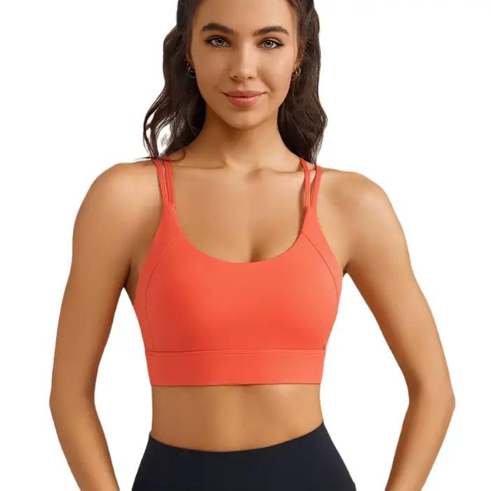 Soutien-gorge de sport dos mince pour femmes, Absorption des chocs et confort, soutien-gorge de Fitness, bonnet tout-en-un pour femmes, nouveau