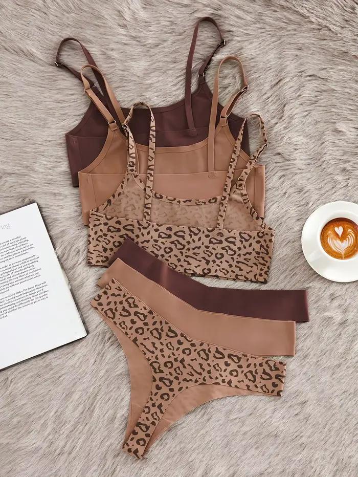 Nouvelle collection 2026 : Ensemble soutien-gorge sans armatures et sous-vêtements pour femme en soie glacée, sans couture, taille US, design élégant et de haute qualité