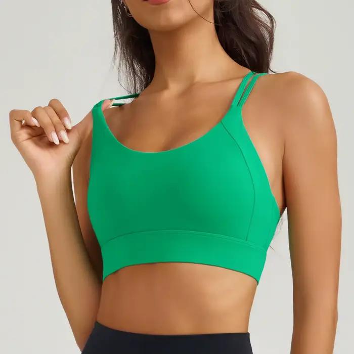 Soutien-gorge de sport dos mince pour femmes, Absorption des chocs et confort, soutien-gorge de Fitness, bonnet tout-en-un pour femmes, nouveau