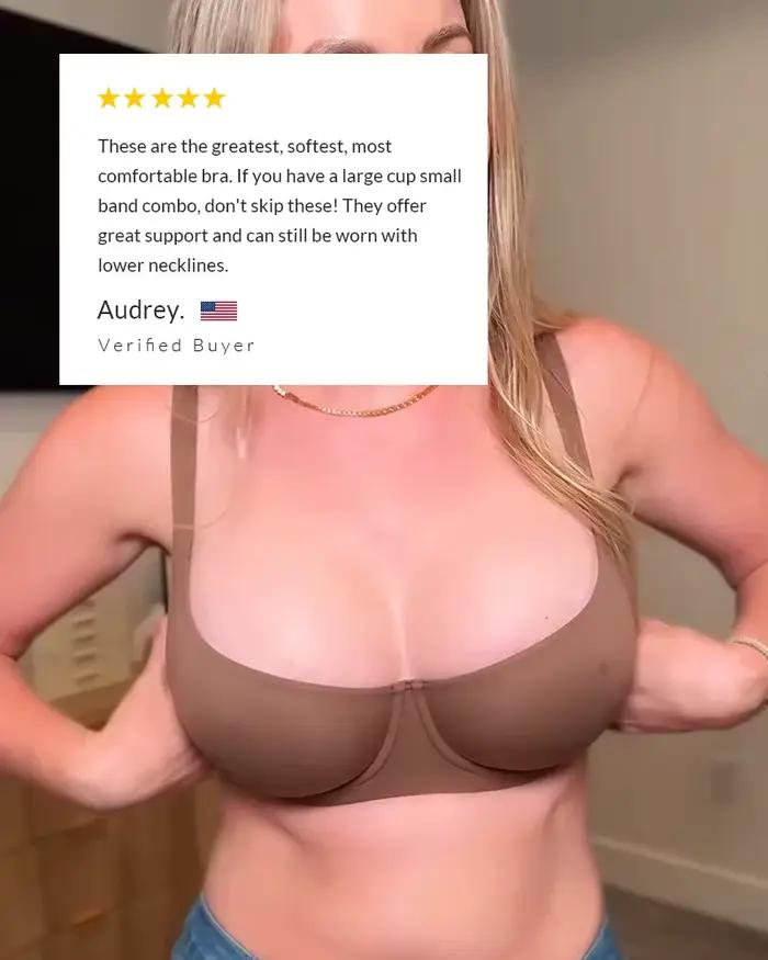 Soutien-gorge balconnet sans couture, sans doublure, à armatures, grande taille, maintien complet, couleur unie, confortable, pour le sport et le yoga, sans traces