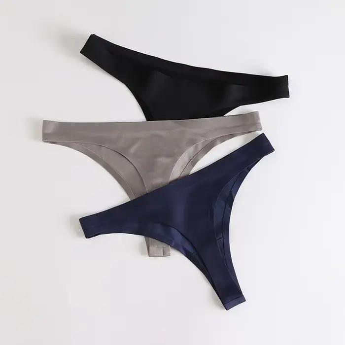 BZEL-Culotte sans couture pour femme, sous-vêtement confortable, doux pour la peau, couleur unie, sexy