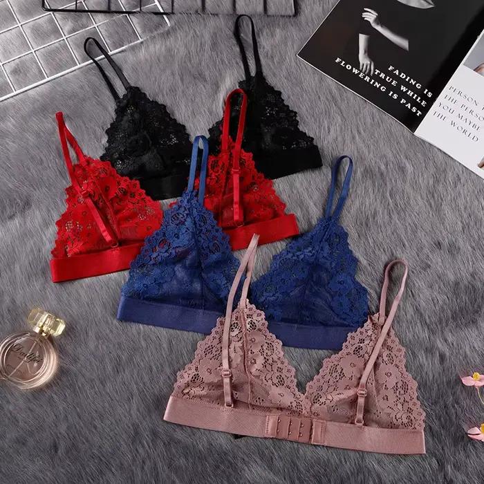BANNIROU 1 pièces soutien-gorge Sexy pour femme dentelle mince sous-vêtements femme soutien-gorge Transparent pour femmes dentelle Sexy Lingerie Bralette pour dames