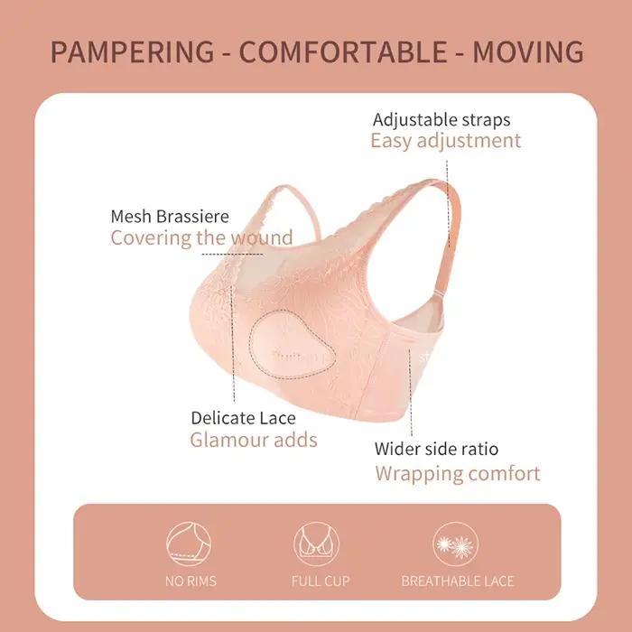 Soutien-gorge de mastectomie super doux et confortable 75-100BC, soutien-gorge pour prothèses mammaires avec poches pour femmes atteintes d'un cancer du sein