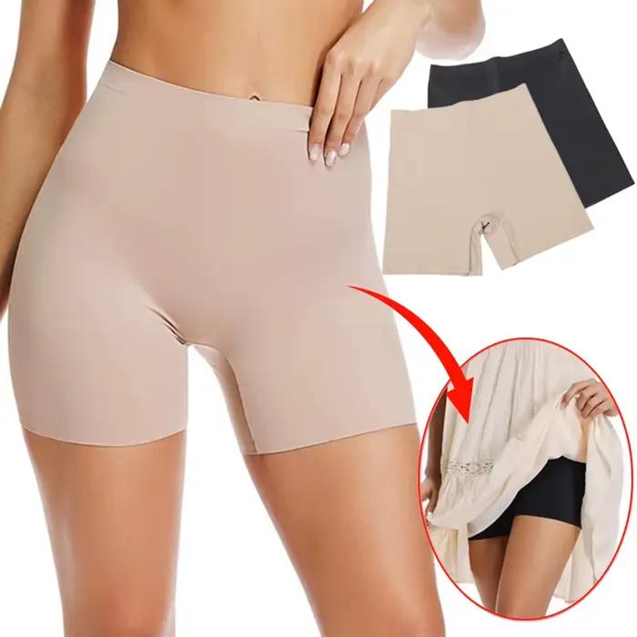 Short à bretelles sans couture pour femmes, culotte amincissante, cuisses, taille haute, contrôle du ventre, modelant le corps, sous-vêtements nus, été