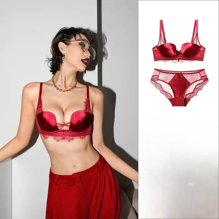 Ensemble soutien-gorge léopard tendance, effet push-up, soutien et maintien, dentelle douce, style français, pour femmes, usage quotidien décontracté à la maison, toutes saisons, tailles S-XL