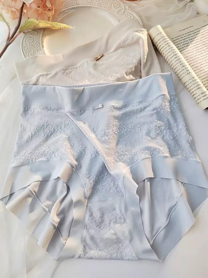 Culotte taille haute grande taille en coton pour femmes, sous-vêtements antibactériens sans couture, nouvelle culotte respirante 2025
