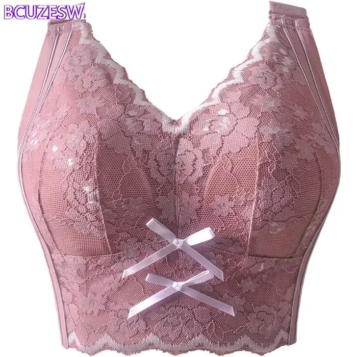Soutien-gorge push-up à réglage latéral pour femme, sous-vêtements sexy, grande taille C D E, 75 80 85 90 95 100 105 110 115CDE