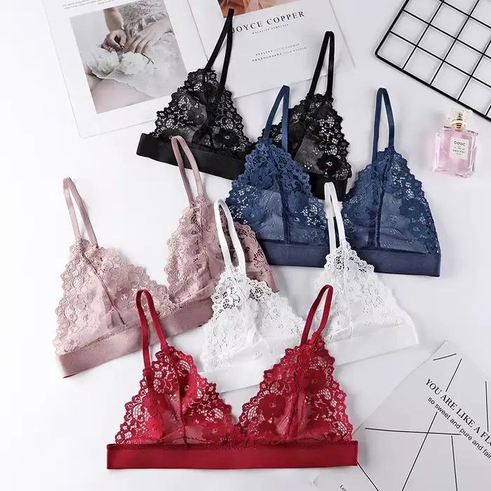 BANNIROU 1 pièces soutien-gorge Sexy pour femme dentelle mince sous-vêtements femme soutien-gorge Transparent pour femmes dentelle Sexy Lingerie Bralette pour dames