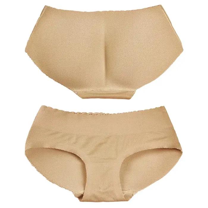 Culotte rembourrée rehausse-fesses pour femme, effet push-up, faux fessier, gaine sculptante