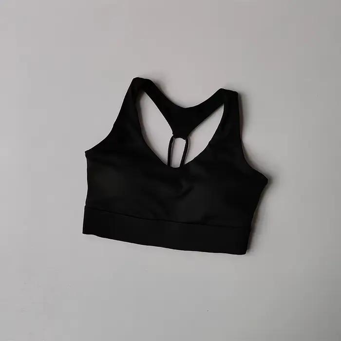 Soutien-gorge de sport haute performance pour femme, bretelles fines, dos nageur, maintien maximal, idéal pour la course, l'entraînement, la gym et le fitness