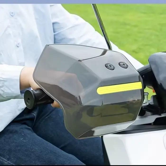 Protection des mains facile à installer et à démonter pour scooter moto ATV avec bande réfléchissante de nuit protection contre la pluie et le soleil