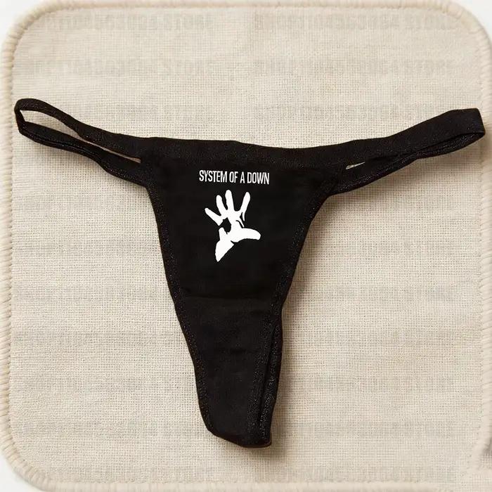 String imprimé avec lettres de lingerie mignonne pour femmes, sous-vêtements pour femmes sans couture, cadeau pour elle