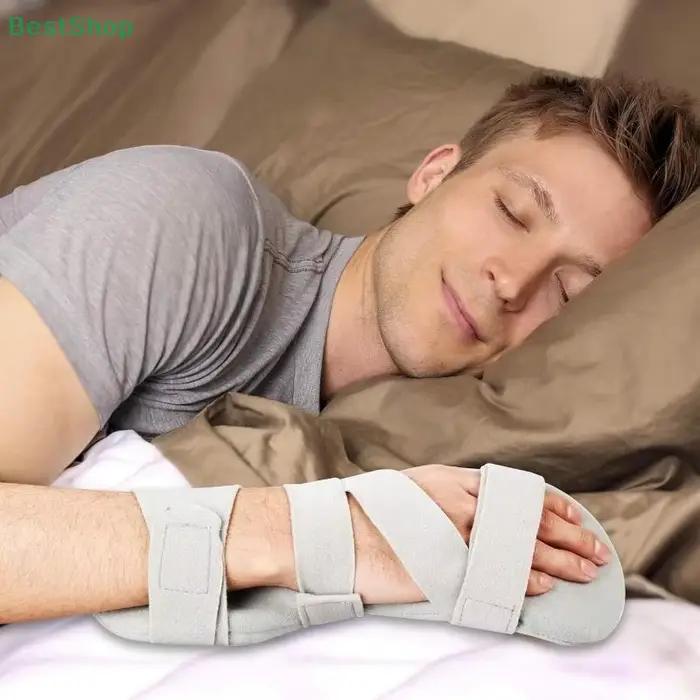 ❤ Planche de soutien du poignet, attelle de main de nuit réglable pour les doigts, aide à la thérapie de rééducation de la tendinite de l'arthrite