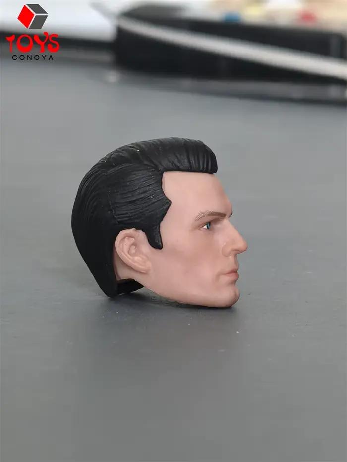 Sculpture de tête Henry Cavil, échelle 1/12, modèle adapté au corps de figurine de soldat masculin solide de 6 pouces