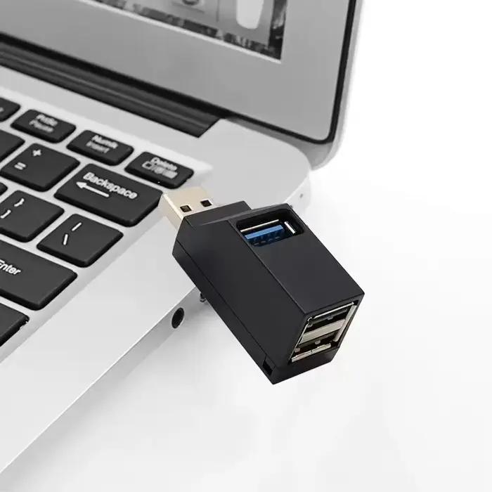 Hubs USB multi-ports USB 3.0 2.0, extension de voiture, séparateur pour ordinateur portable, bureau, lecture multifonction, adaptateur de chargement de disque USB
