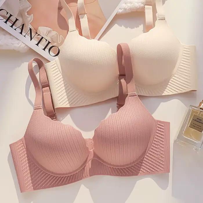 Soutien-gorge push-up ultra épais 6 cm pour petites poitrines, lingerie sans couture sans armatures rembourrée, effet liftant et rassembleur naturel pour poitrine plate