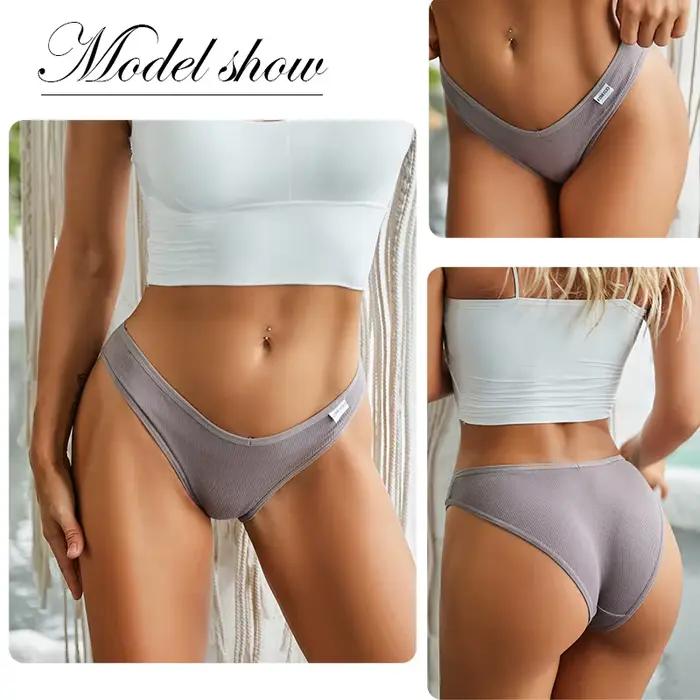 FINETOO culotte femme sous-vêtements en coton M-4XL Sexy taille V slips fille taille basse culotte douce femmes caleçons femme Lingerie nouveau