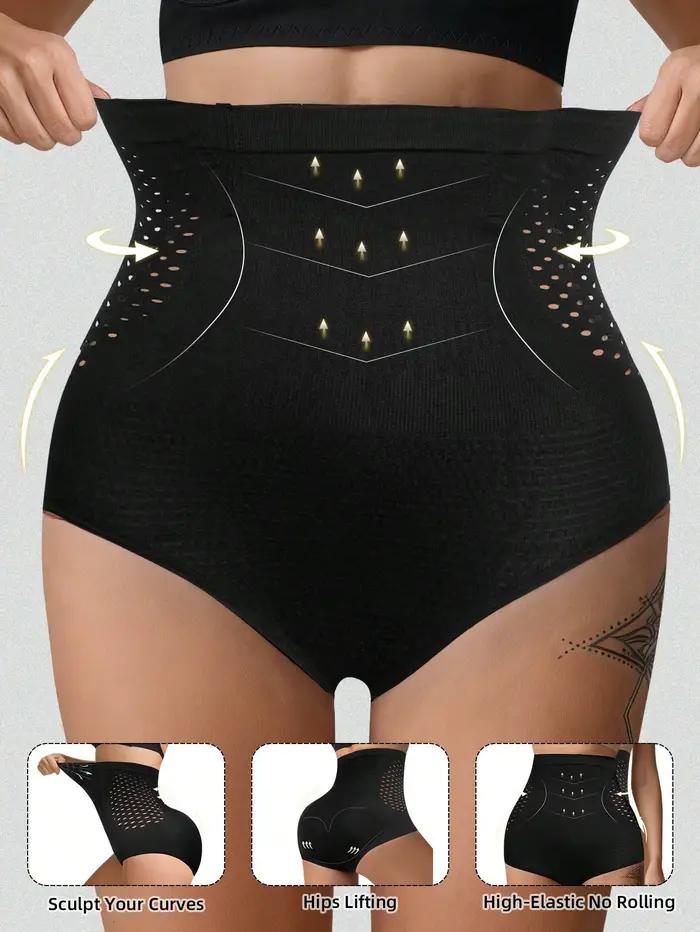 Culotte gainante sans couture taille haute pour femme, effet ventre plat, amincissante, post-partum, rehausseur de fesses, modelante