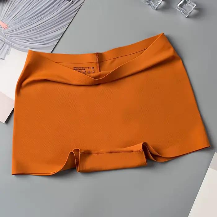 3 pièces culottes femmes doux sous-vêtements féminins soie Boyshorts femmes Boxer Shorts dames Lingerie pantalons de sécurité solide sous-vêtements XL