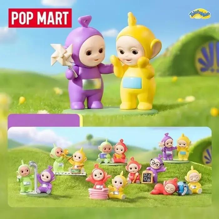 POP MART Teletubbies série compagnon boîte aveugle devinez sac boîte mystère jouets poupée mignon Anime Figure ornements cadeau