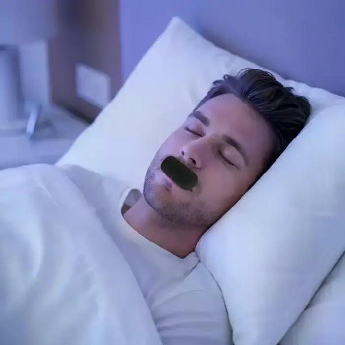 Bande adhésive buccale pour la nuit, patch respiratoire nasal confortable et respirant, réduit la sécheresse buccale, améliore la qualité du sommeil