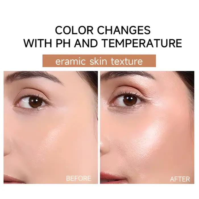 O'CHEAL – bâton de fond de teint à changement de température, couverture du visage, imperfections, Pores, Double tête, crème de fond de teint mate