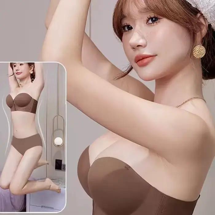 Soutien-gorge invisible pour femmes, sans trace, avec fermeture avant, pour petits seins, design élégant et confortable pour toutes les occasions