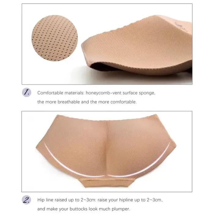 Culotte rembourrée rehausse-fesses pour femme, effet push-up, faux fessier, gaine sculptante