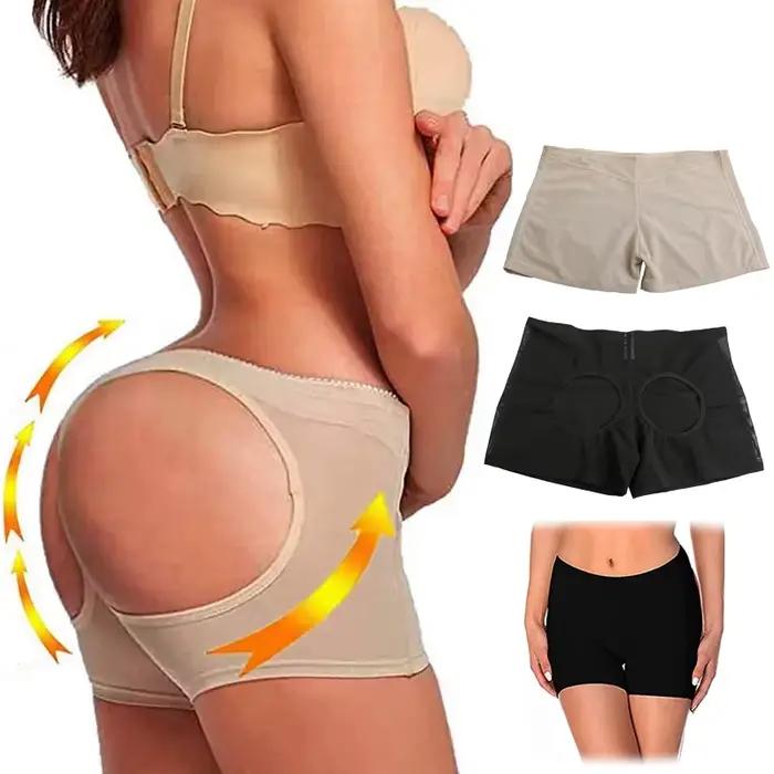 Culotte rehausseur de fesses pour femmes, sous-vêtement de mariage, push-up, fesses, ouvert, hanche