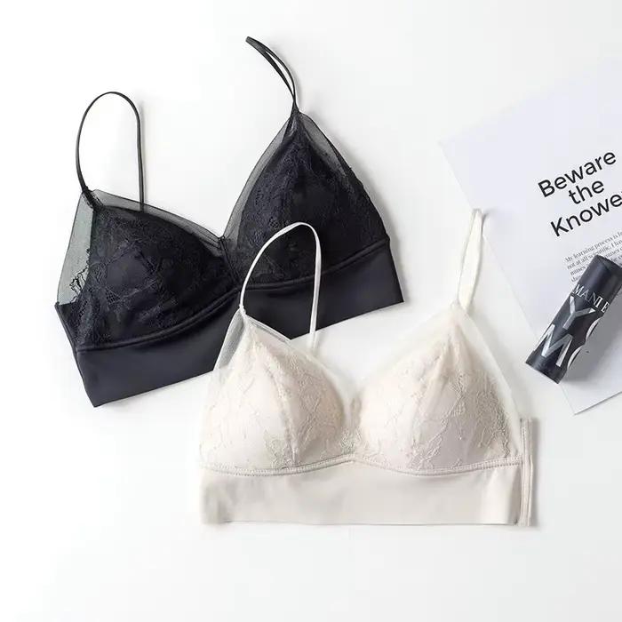 Soutien-gorge sexy sans couture, grande taille, fermeture frontale, solide, brassière sans fil, soutiens-gorge sans couture pour femmes M-XXL 5 documents