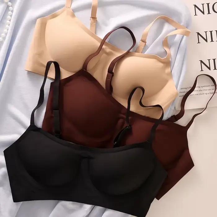 Soutien-gorge en gel sans bretelles, sans coutures, avec effet push-up