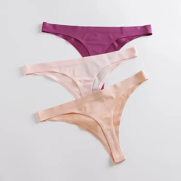 BZEL-Culotte sans couture pour femme, sous-vêtement confortable, doux pour la peau, couleur unie, sexy