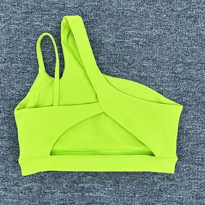 Soutien-gorge de Sport antichoc pour femmes, beau dos, sous-vêtements de Sport, bretelles obliques, course à pied, Fitness, Yoga 