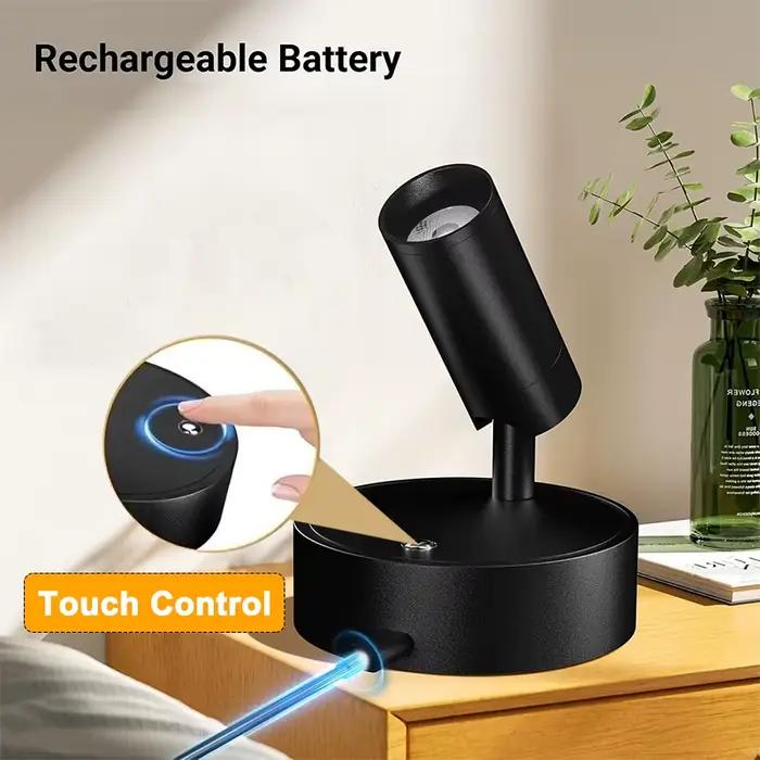 Veilleuse magnétique intelligente à couleur réglable, rechargeable par USB, petite lampe murale pour chambre, salle de rangement, couloir, exposition d'art