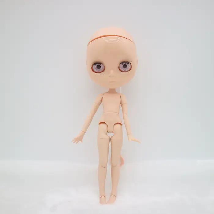 Corps articulé BJD poupée blyth nue, sans cheveux chauves sans maquillage corps de garçon