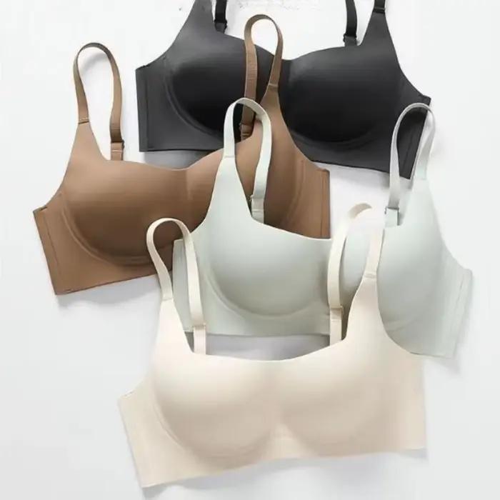 Soutien-gorge push-up Anime pour petites poitrines - Soutien-gorge sans couture sans armatures à maintien doux, anti-affaissement, avec soutien latéral, confort quotidien 2026
