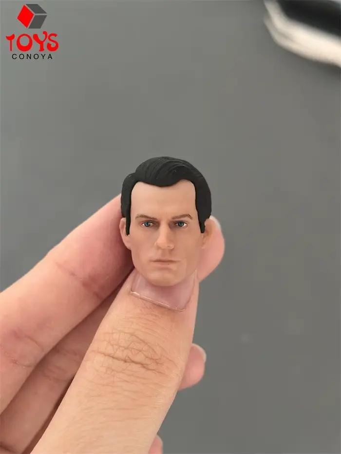 Sculpture de tête Henry Cavil, échelle 1/12, modèle adapté au corps de figurine de soldat masculin solide de 6 pouces