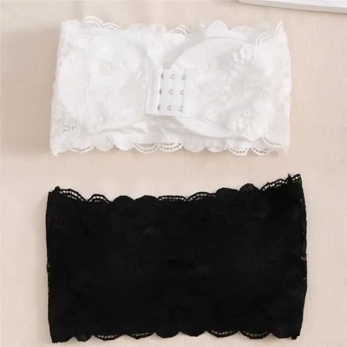 Soutien-gorge en dentelle sans bretelles pour femmes, sexy, décontracté, rond, bustier, débardeur