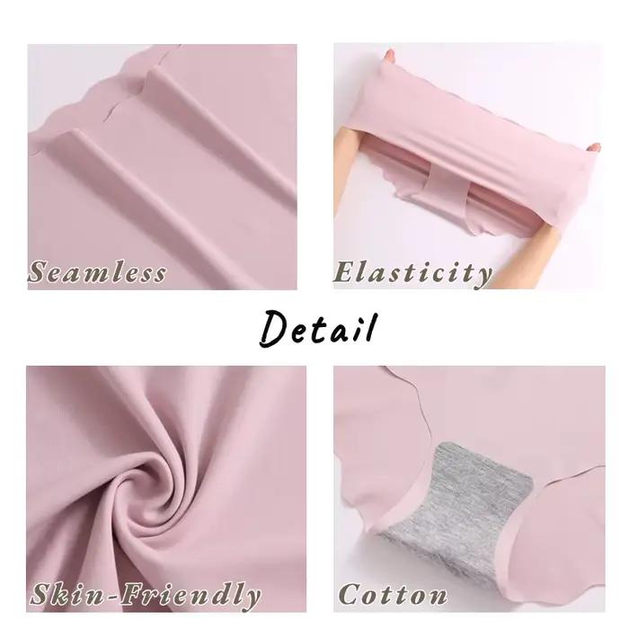 SAMSONOV-Culotte taille haute sans couture pour femme, sous-vêtement féminin, slip élastique, lingerie respirante pour femme, grande taille