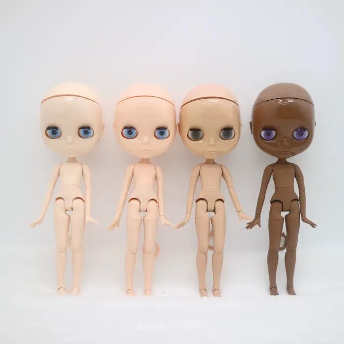 Corps articulé BJD poupée blyth nue, sans cheveux chauves sans maquillage corps de garçon