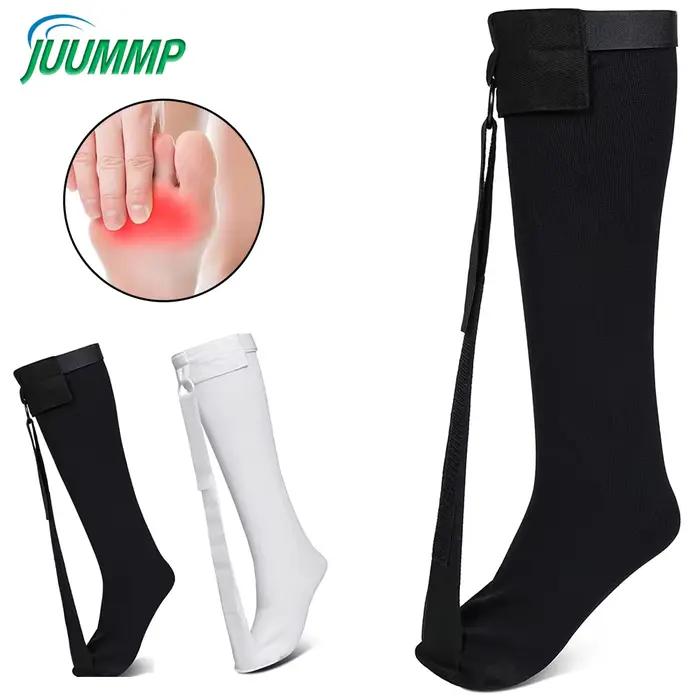 1 ensemble de chaussettes de nuit pour la fasciite plantaire, bas doux, attelle pour le sommeil, soulagement de la douleur au talon