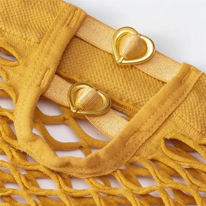 Culotte en résille pour femmes, sous-vêtements féminins, transparents, ajourés, intimes, grande taille