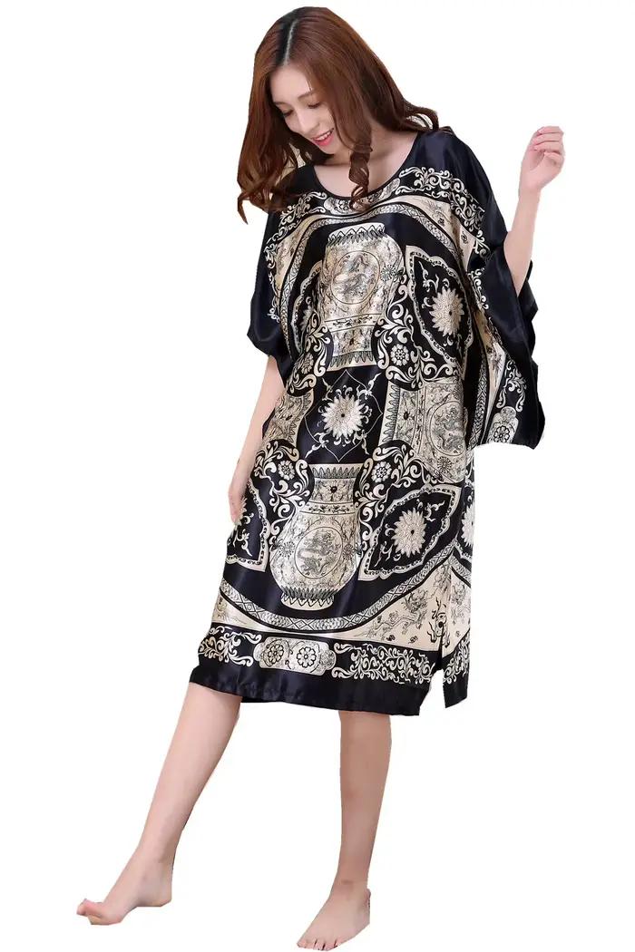Chemise de nuit en satin pour femmes, vêtements de nuit College, robe de bain, chemise de nuit sexy, vêtements pour la maison, InDispensLingerie, été