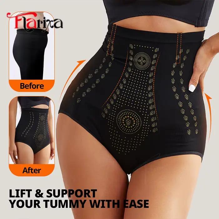 Flarixa sans couture ventre ventre Shaper culotte taille haute ventre plat façonnage pantalon pour femmes minceur hanche ascenseur sous-vêtements slips