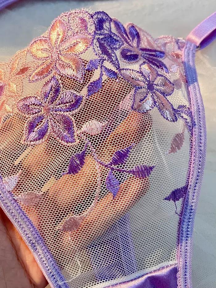 Valentine's Eve – soutien-gorge de Lingerie Sexy pour femmes, groupe Danube violet clair, costume pour femmes, la tentation d'une nuit séduisante